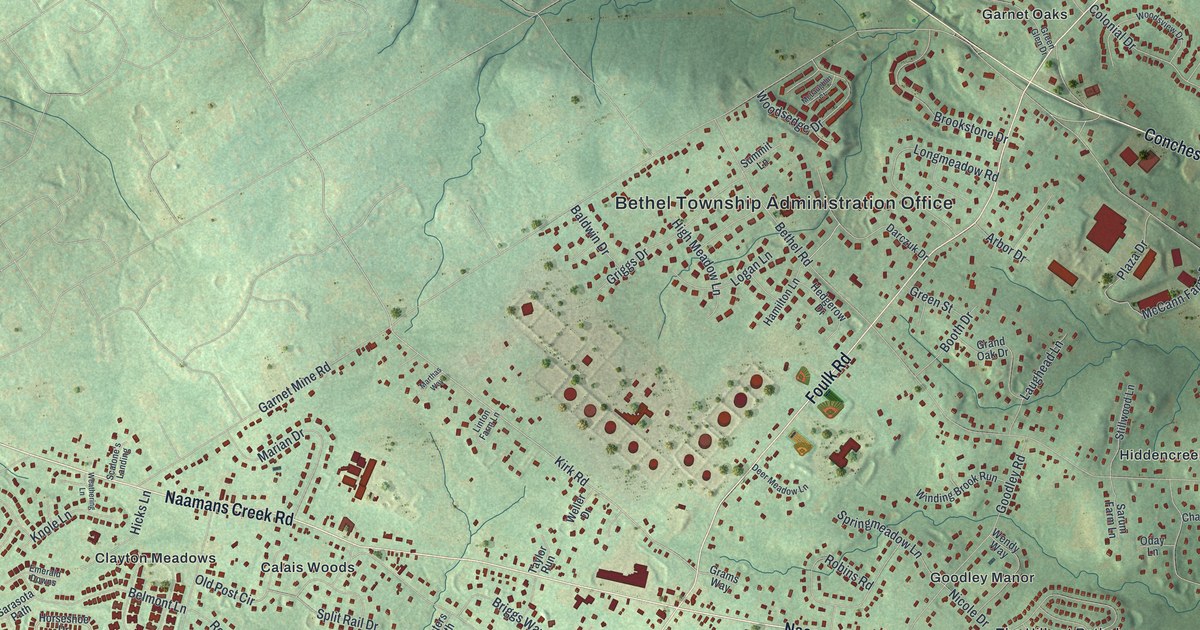 Map of Bethel, Delaware County, Pennsylvania in 2026