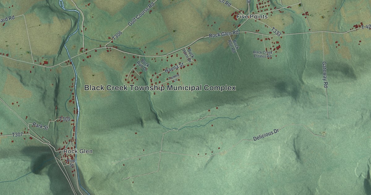 Map of Black Creek, Pennsylvania in 2026