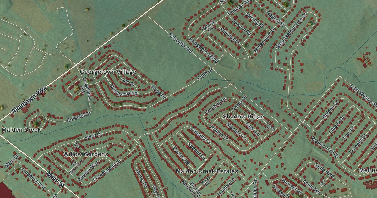 Map of Blandon, Pennsylvania in 2026