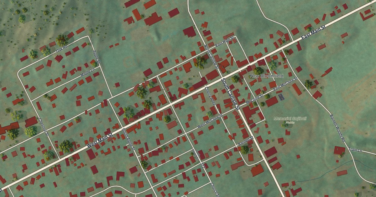 Map of Bloomfield, Perry County, Pennsylvania in 2026