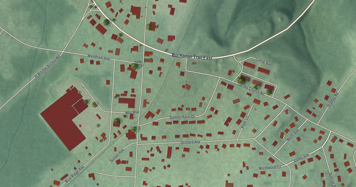Map of Blue Ridge Summit, Pennsylvania in 2026