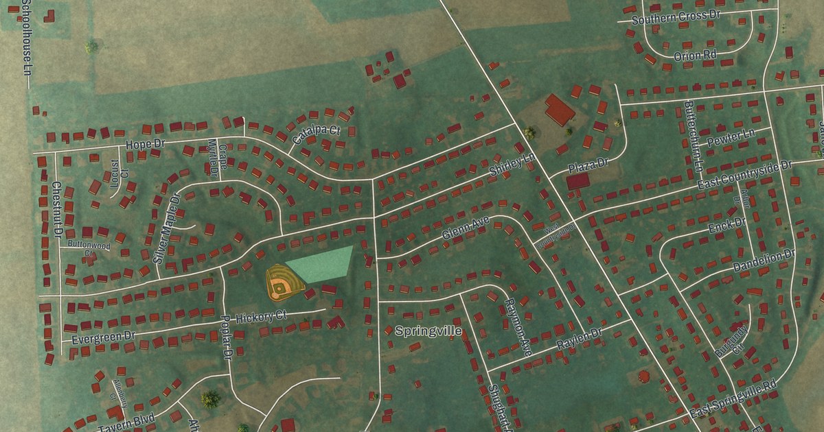 Map of Boiling Springs, Pennsylvania in 2026