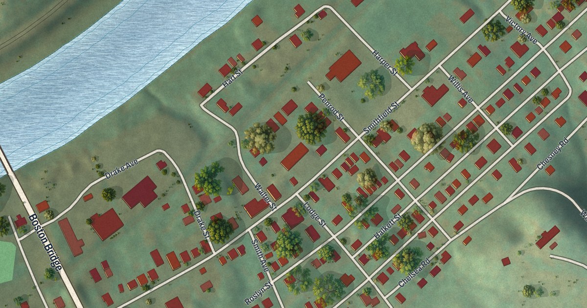 Map of Boston, Pennsylvania in 2026