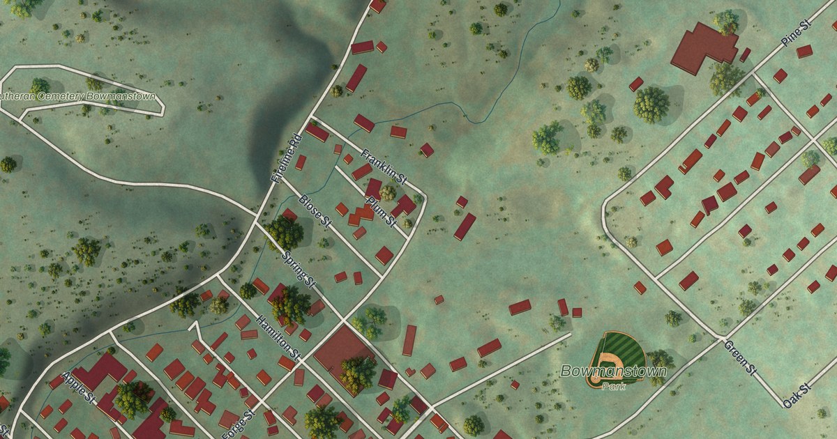 Map of Bowmanstown, Pennsylvania in 2026