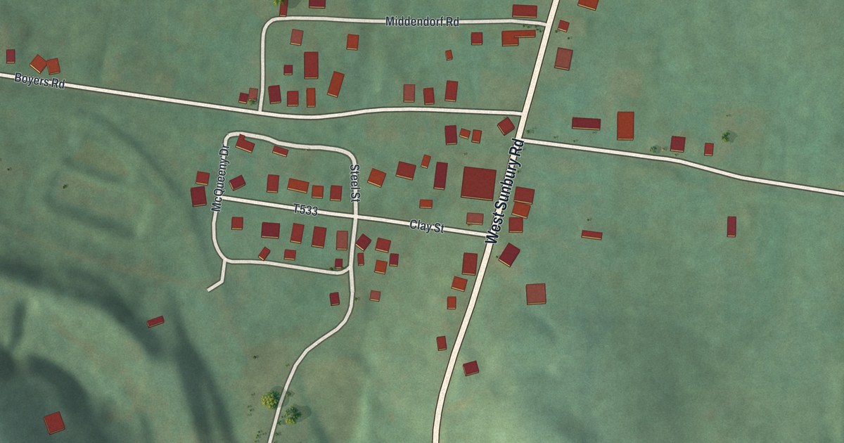 Map of Boyers, Pennsylvania in 2026