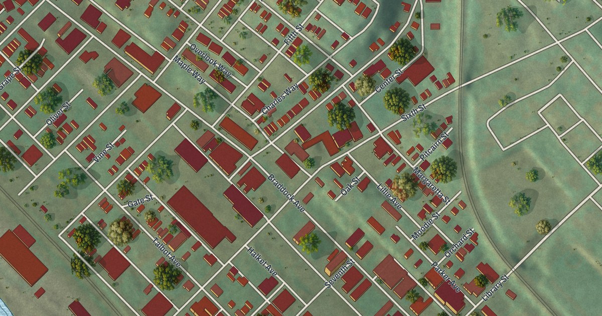 Map of Braddock, Pennsylvania in 2026