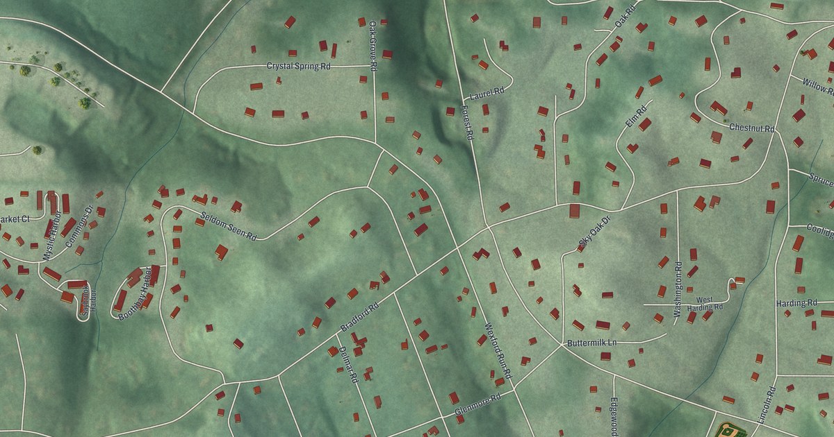 Map of Bradford Woods, Pennsylvania in 2026