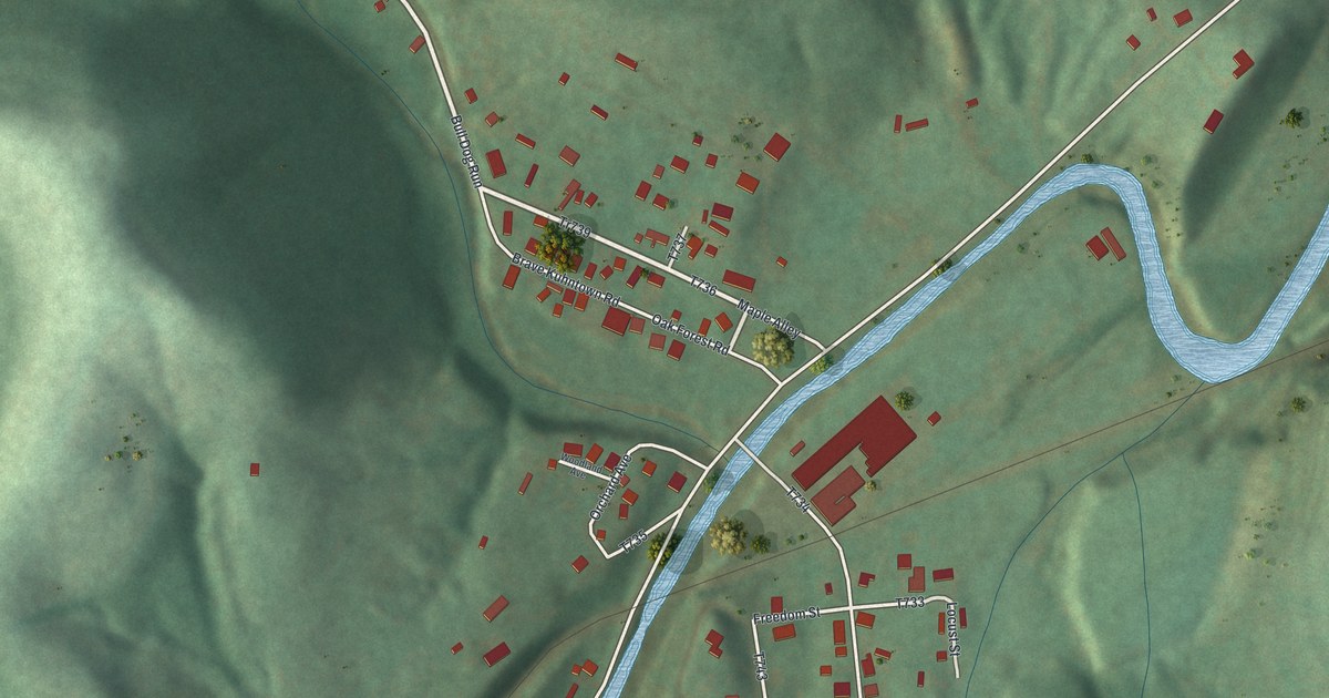 Map of Brave, Pennsylvania in 2026