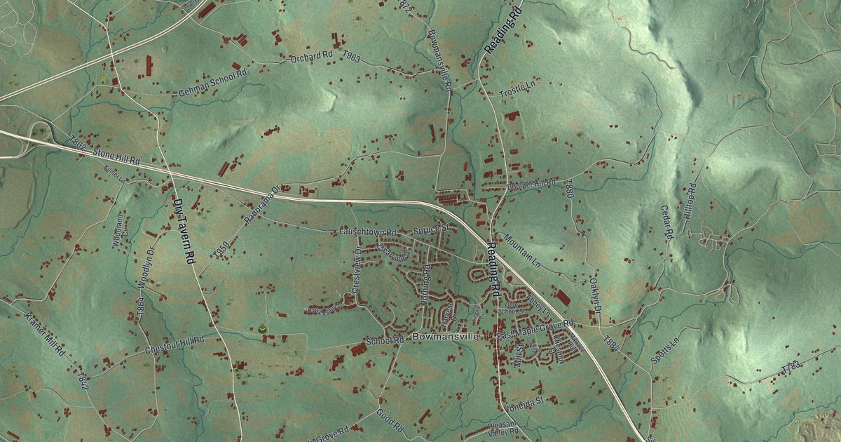 Map of Brecknock, Lancaster County, Pennsylvania in 2026