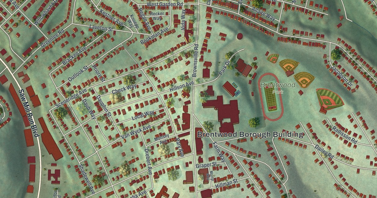 Map of Brentwood, Pennsylvania in 2026