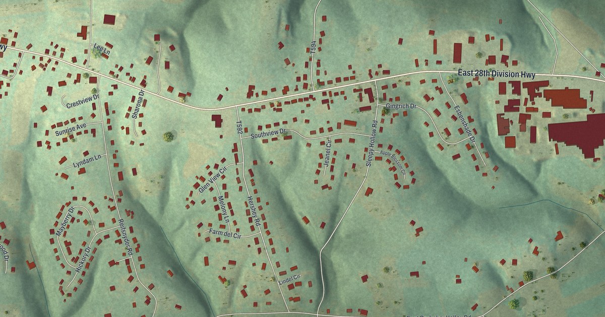 Map of Brickerville, Pennsylvania in 2026