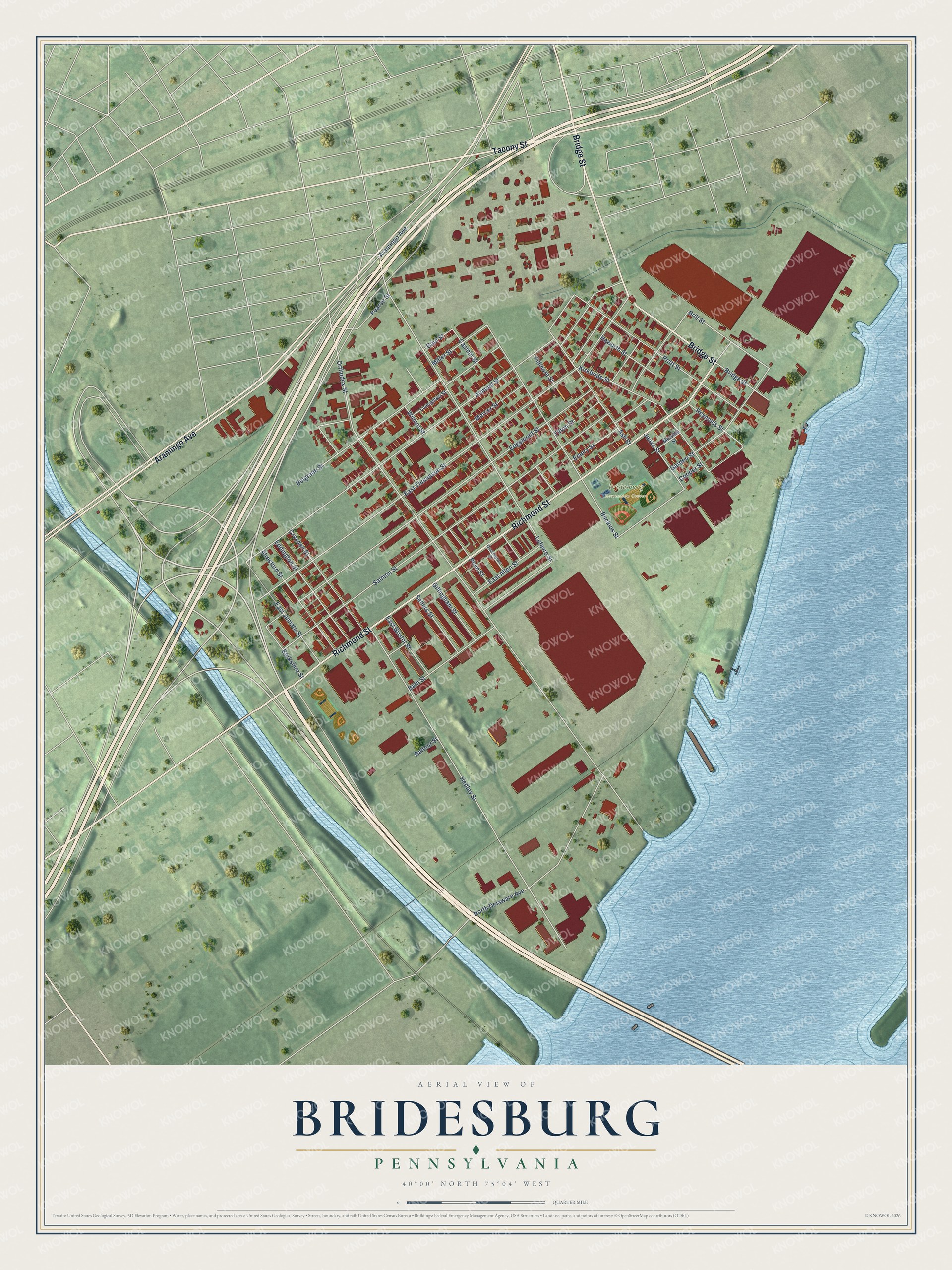 Watermarked full-map preview of Bridesburg, Pennsylvania