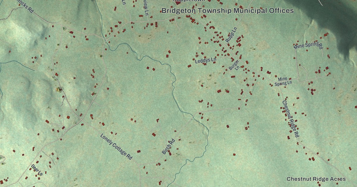 Map of Bridgeton, Pennsylvania in 2026
