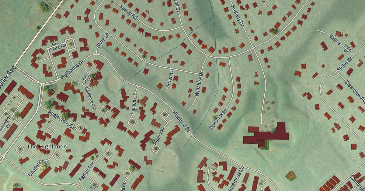 Map of Brittany Farms-The Highlands, Pennsylvania in 2026