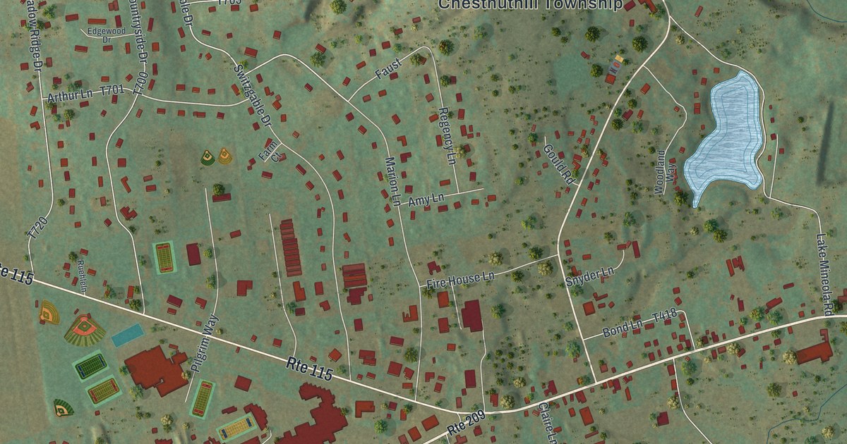 Map of Brodheadsville, Pennsylvania in 2026