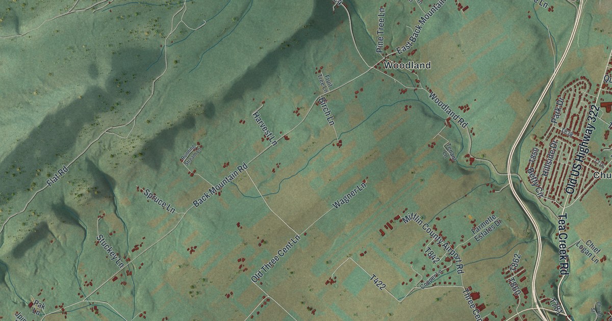Map of Brown, Mifflin County, Pennsylvania in 2026