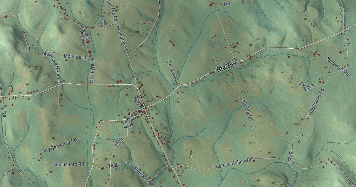 Map of Brush Valley, Pennsylvania in 2026