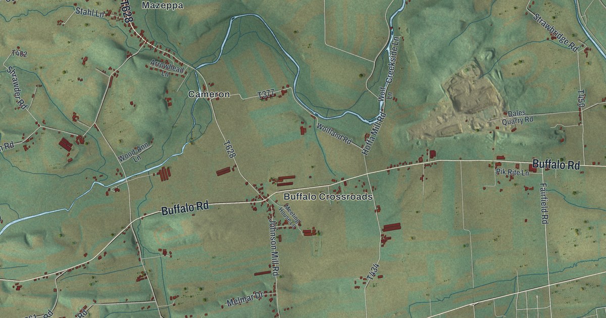 Map of Buffalo, Union County, Pennsylvania in 2026