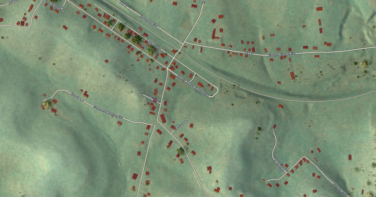 Map of Bulger, Pennsylvania in 2026