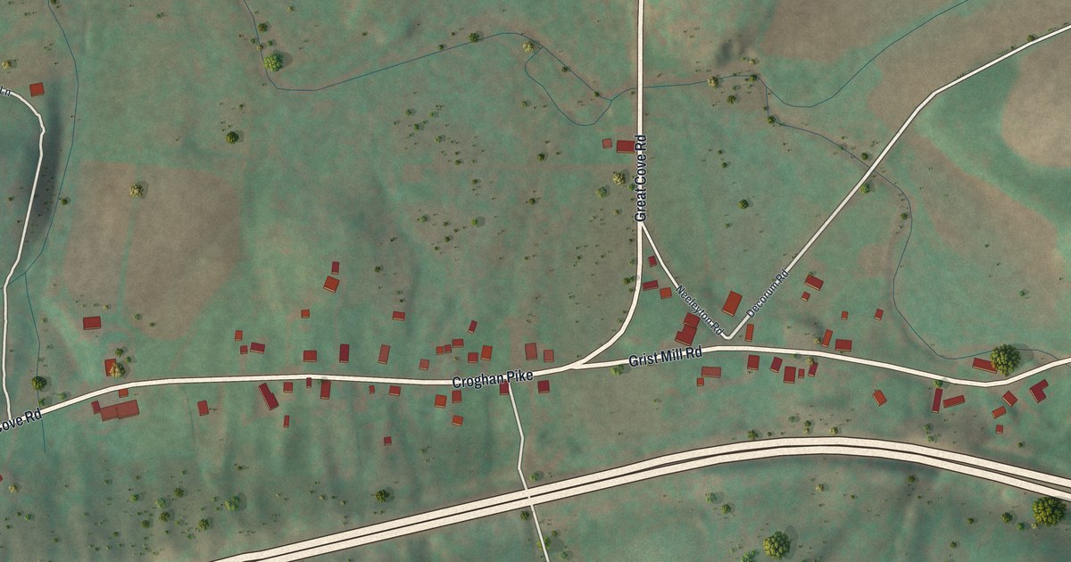 Map of Burnt Cabins, Pennsylvania in 2026