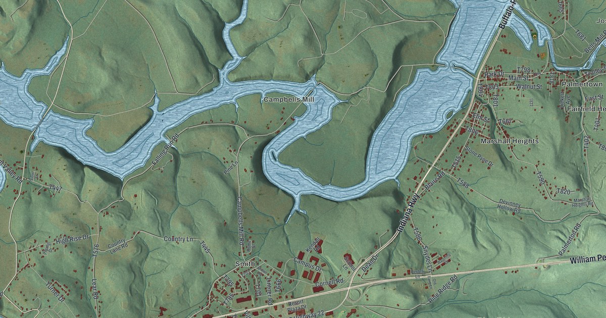 Map of Burrell, Indiana County, Pennsylvania in 2026