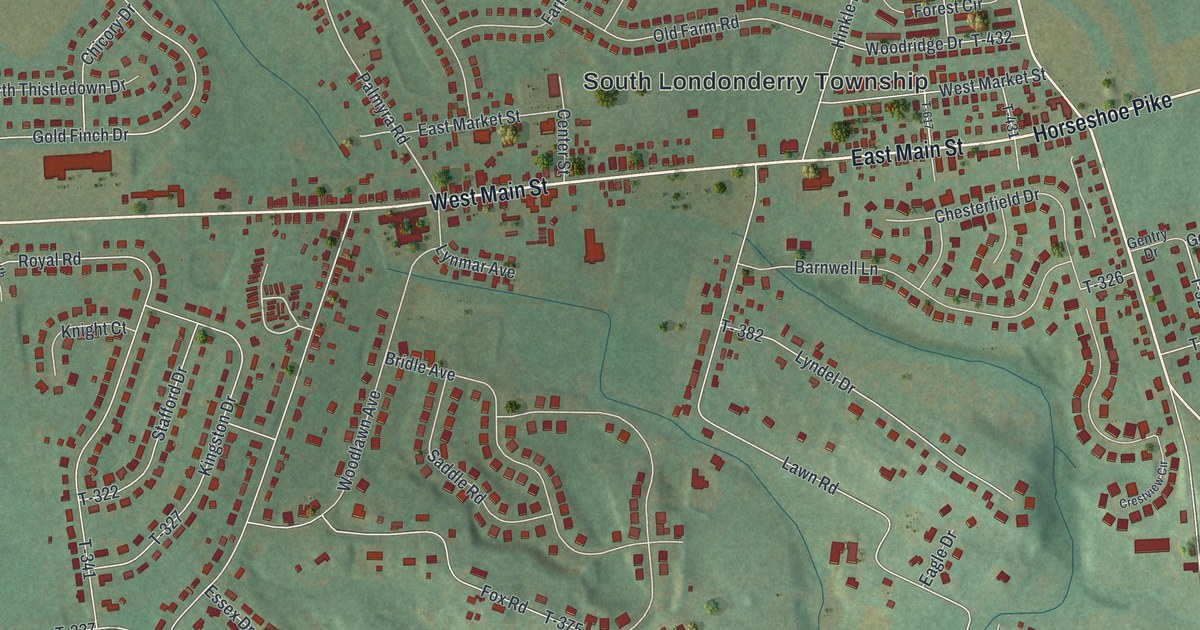 Map of Campbelltown, Pennsylvania in 2026