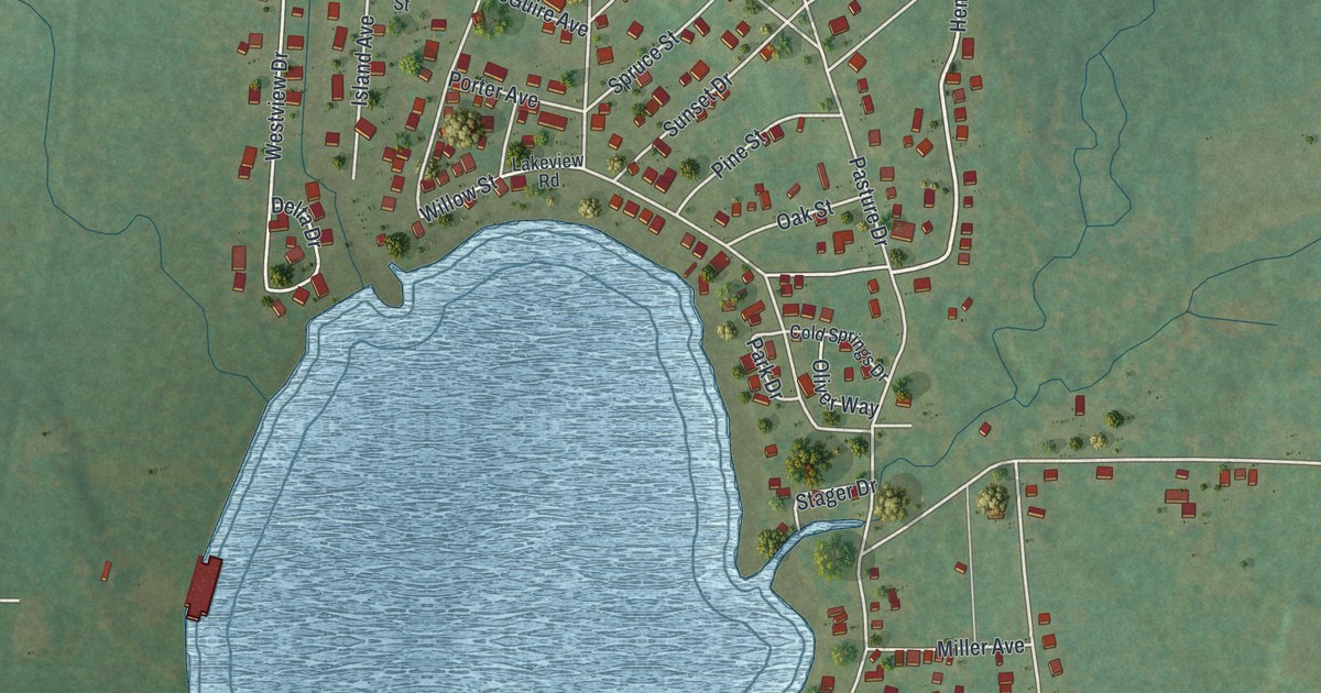 Map of Canadohta Lake, Pennsylvania in 2026