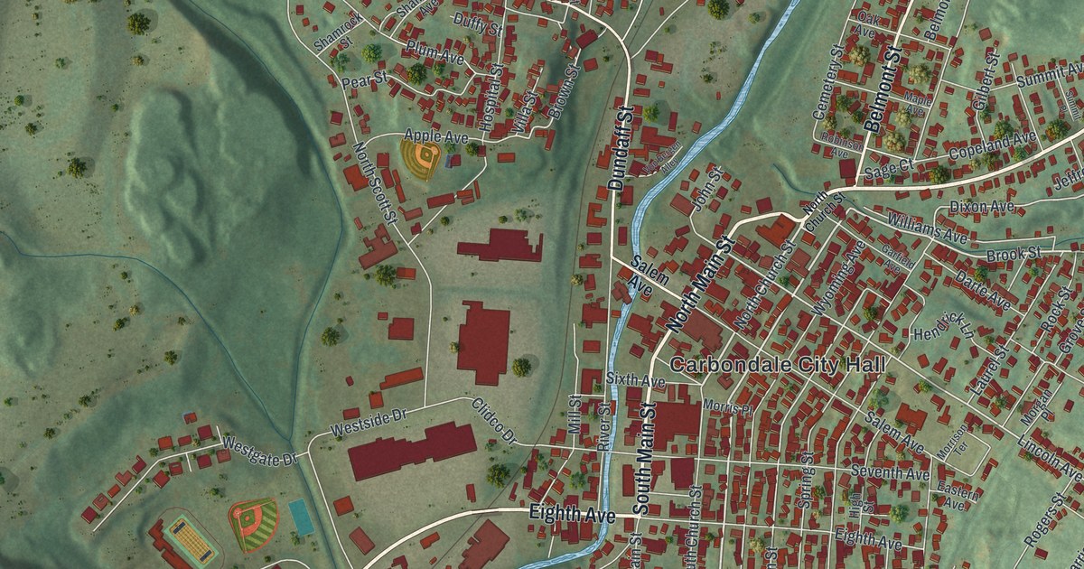 Map of Carbondale City, Pennsylvania in 2026
