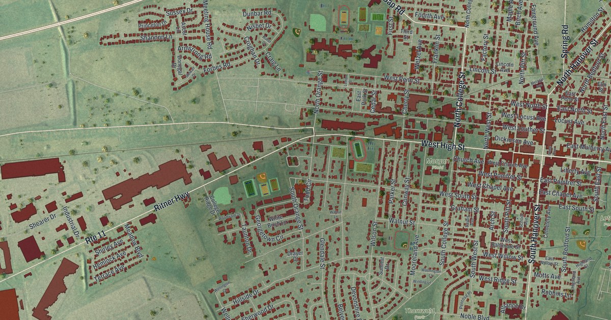 Map of Carlisle, Pennsylvania in 2026