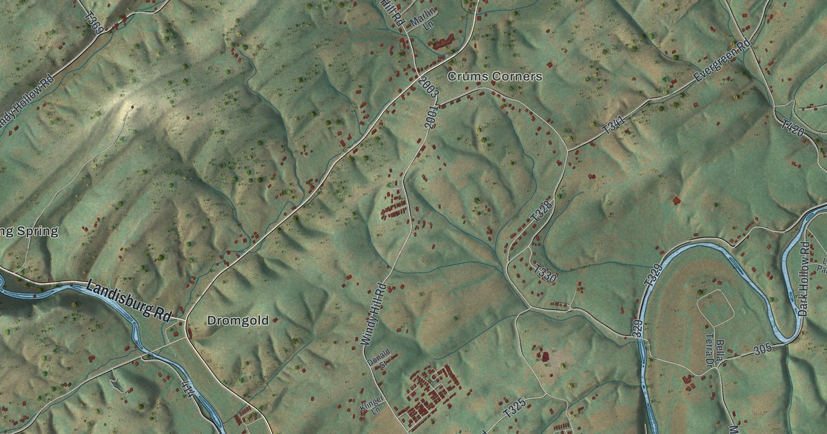Map of Carroll, Perry County, Pennsylvania in 2026