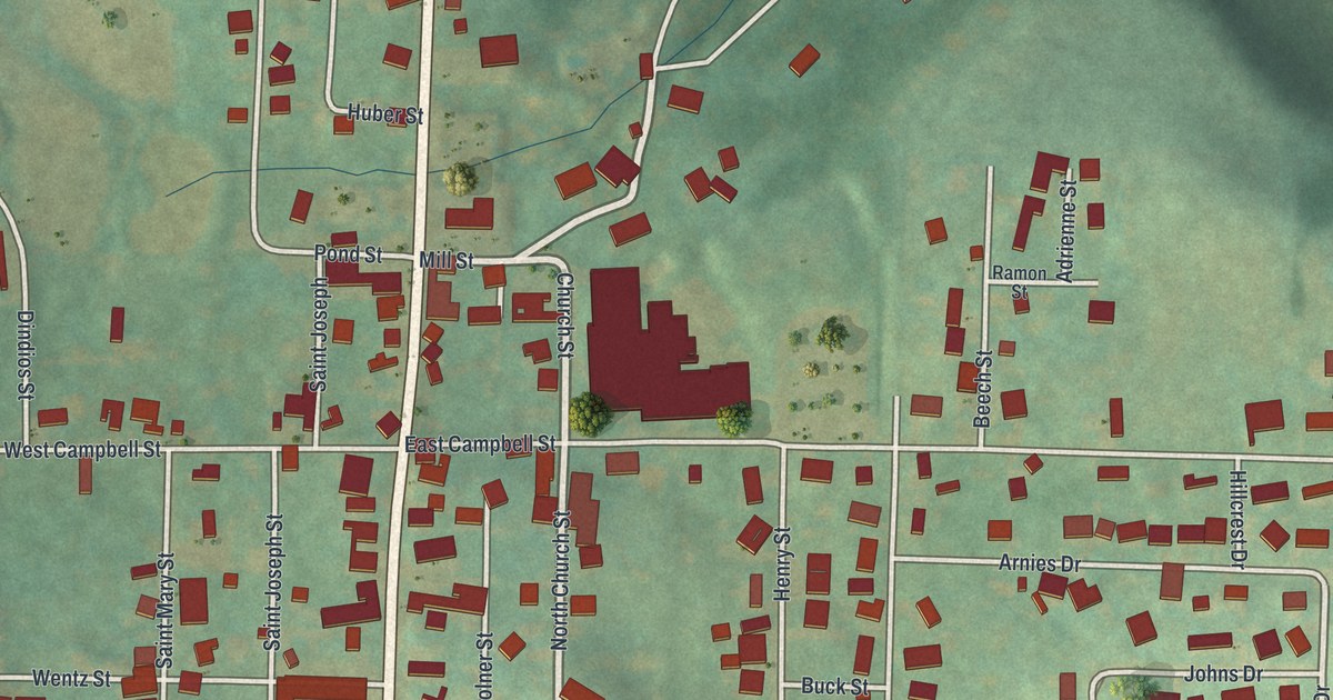 Map of Carrolltown, Pennsylvania in 2026