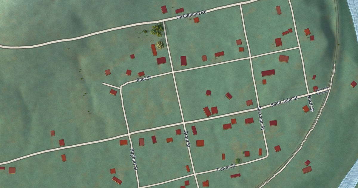 Map of Casselman, Pennsylvania in 2026