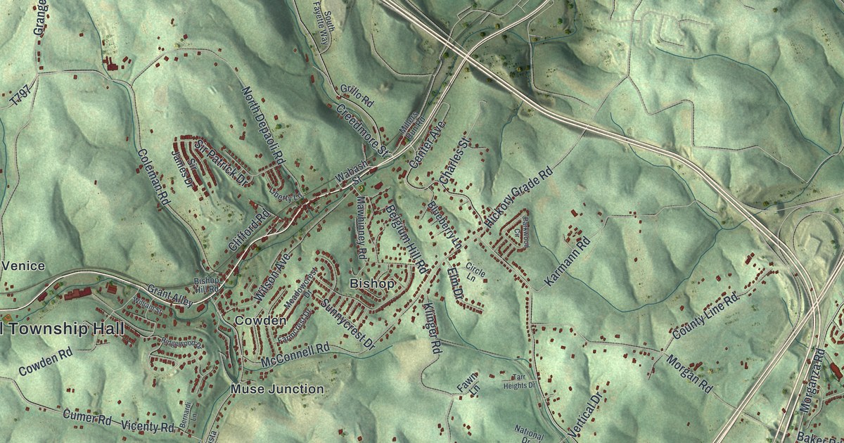 Map of Cecil, Pennsylvania in 2026
