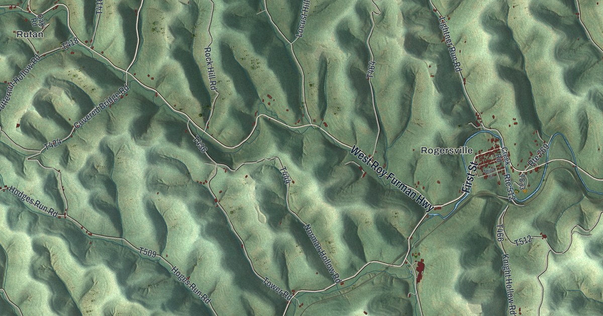 Map of Center, Greene County, Pennsylvania in 2026