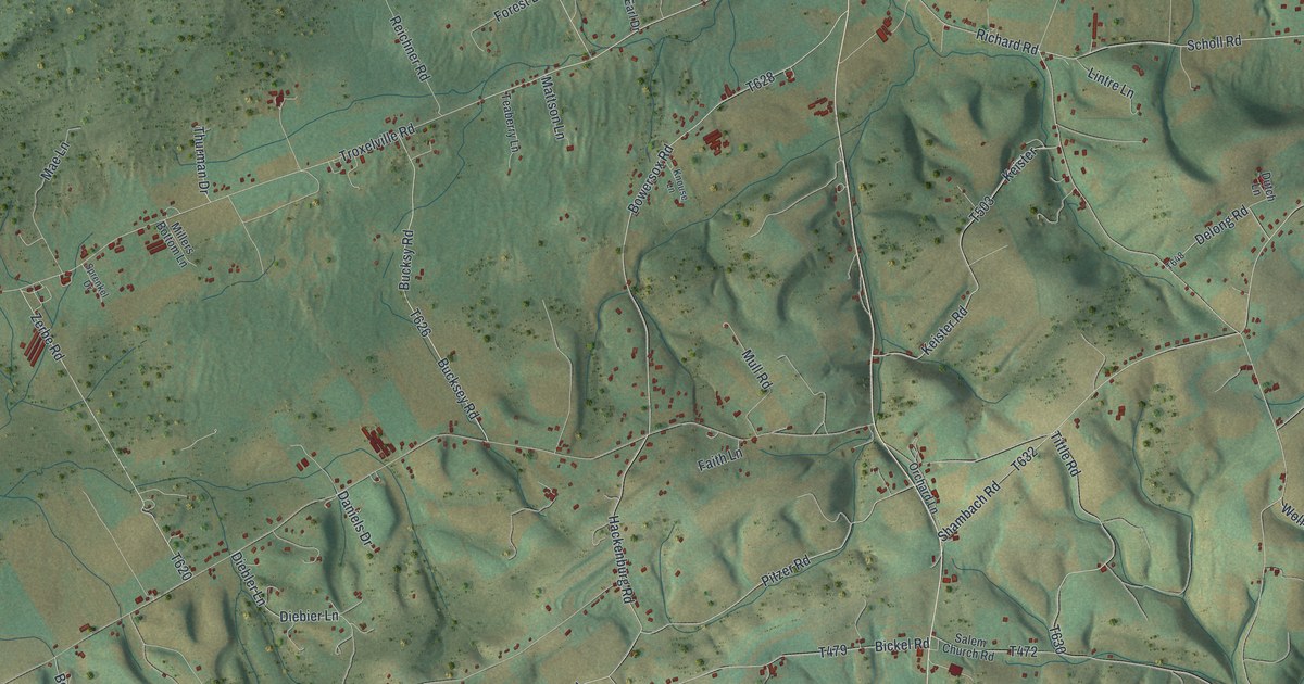 Map of Center, Snyder County, Pennsylvania in 2026