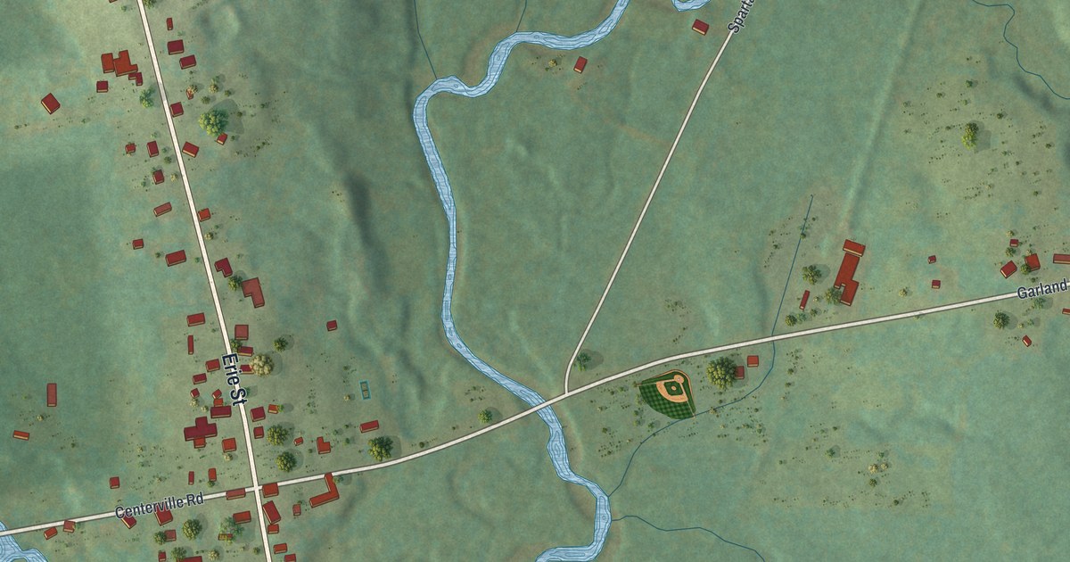 Map of Centerville, Crawford County, Pennsylvania in 2026