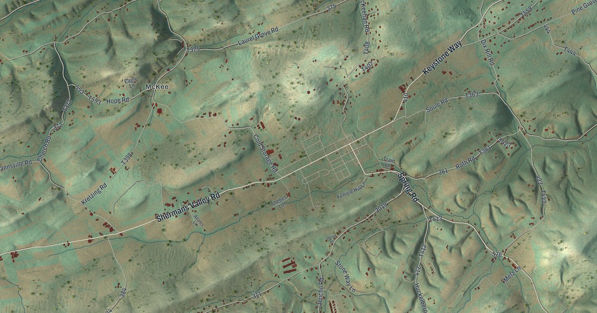 Map of Centre, Perry County, Pennsylvania in 2026