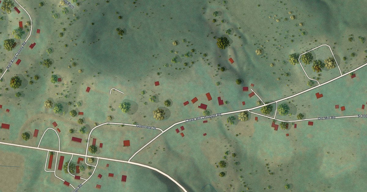 Map of Chalkhill, Pennsylvania in 2026