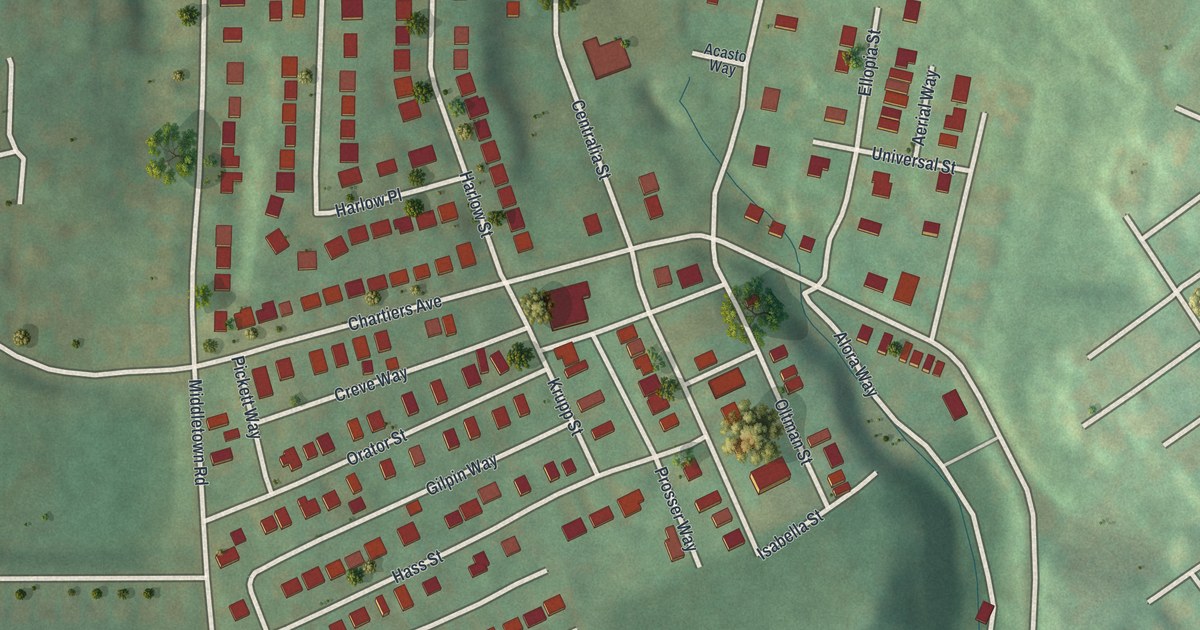Map of Chartiers City, Pennsylvania in 2026