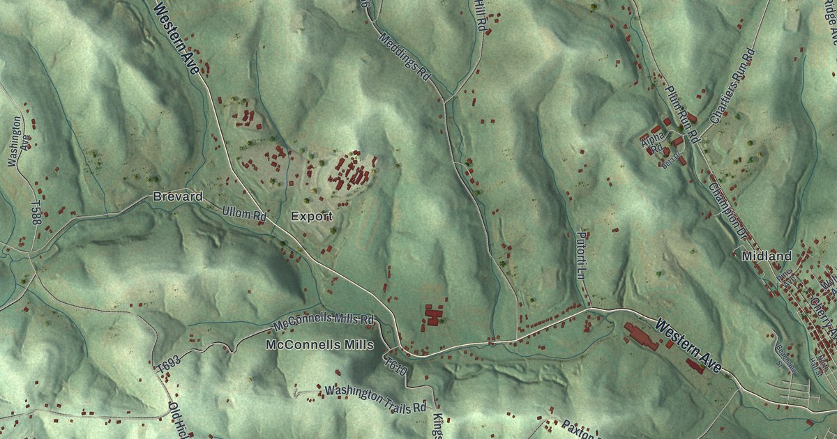 Map of Chartiers, Pennsylvania in 2026