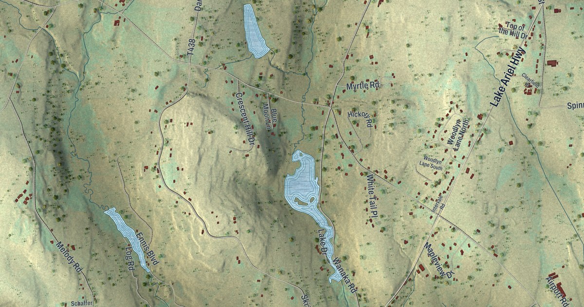 Map of Cherry Ridge, Pennsylvania in 2026