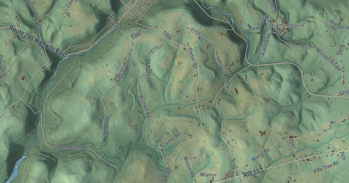 Map of Cherryhill, Pennsylvania in 2026