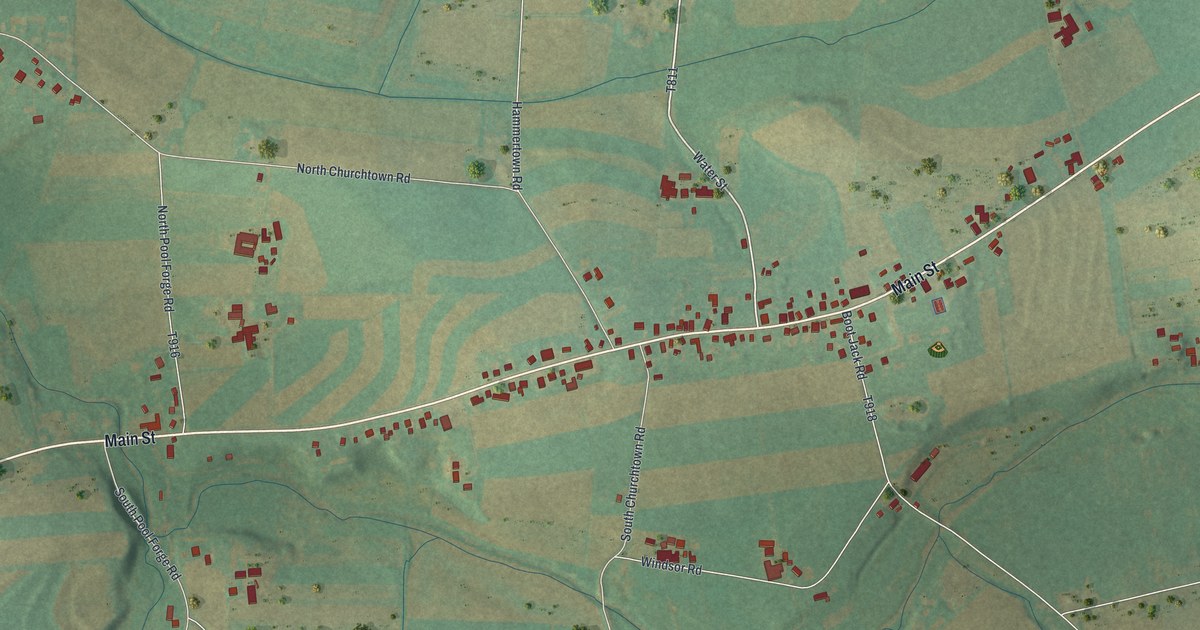 Map of Churchtown, Pennsylvania in 2026