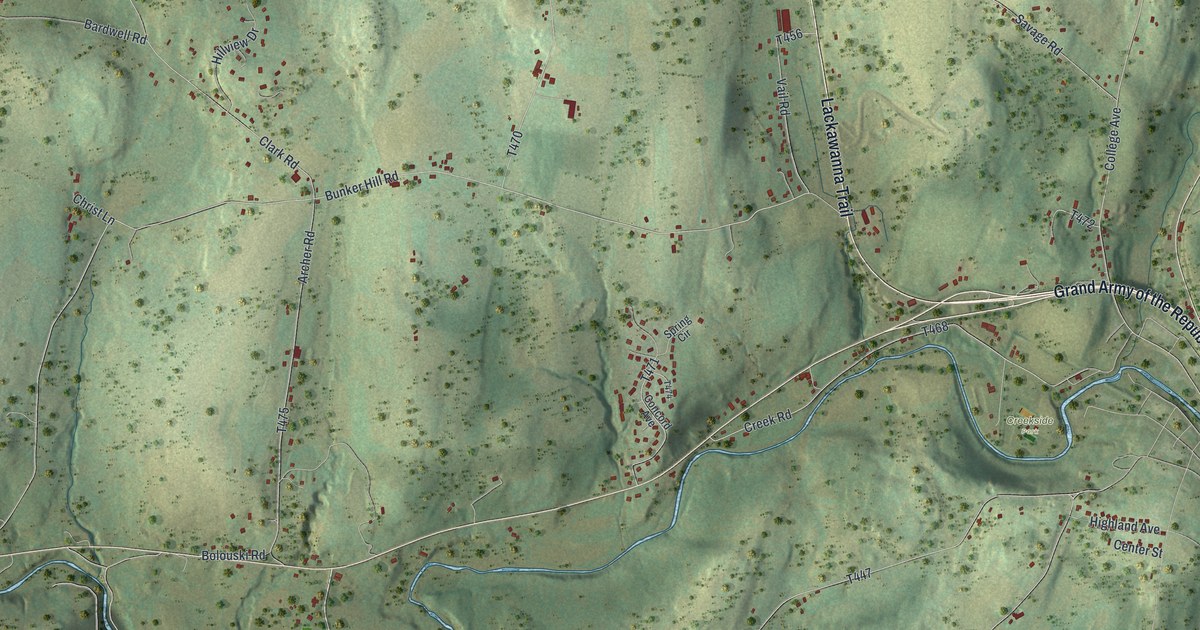 Map of Clinton, Wyoming County, Pennsylvania in 2026
