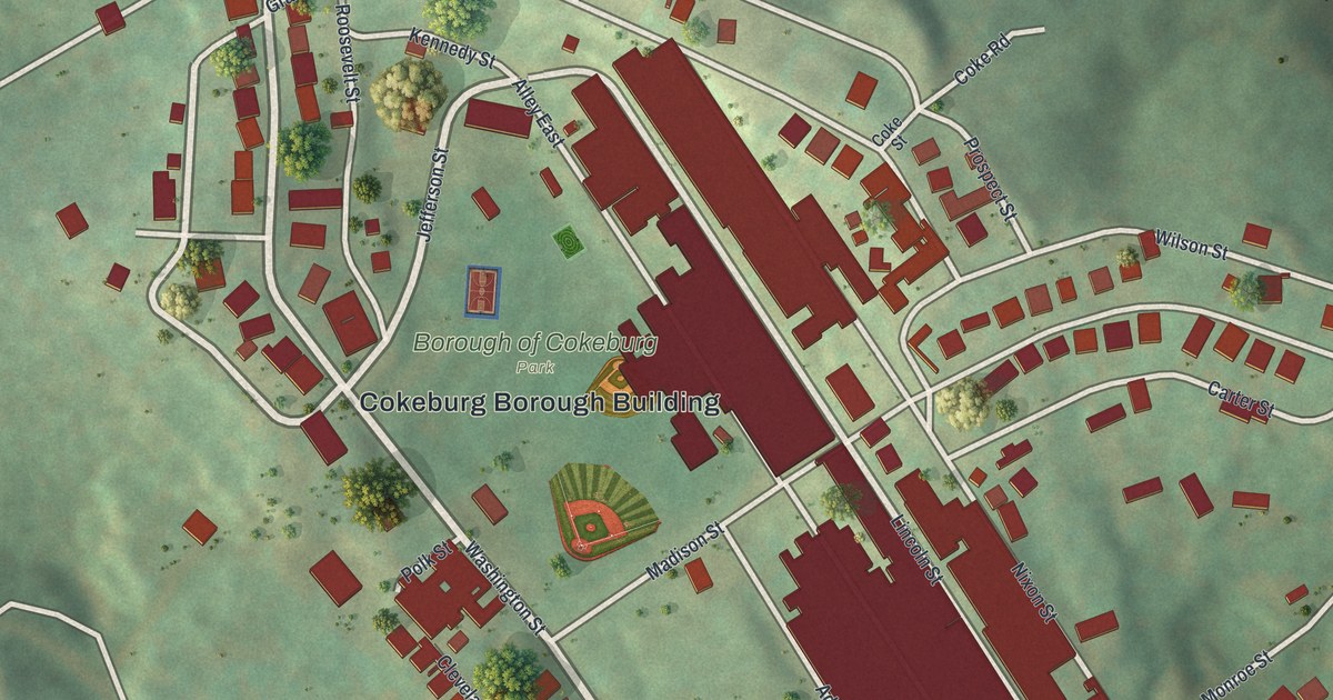 Map of Cokeburg, Pennsylvania in 2026
