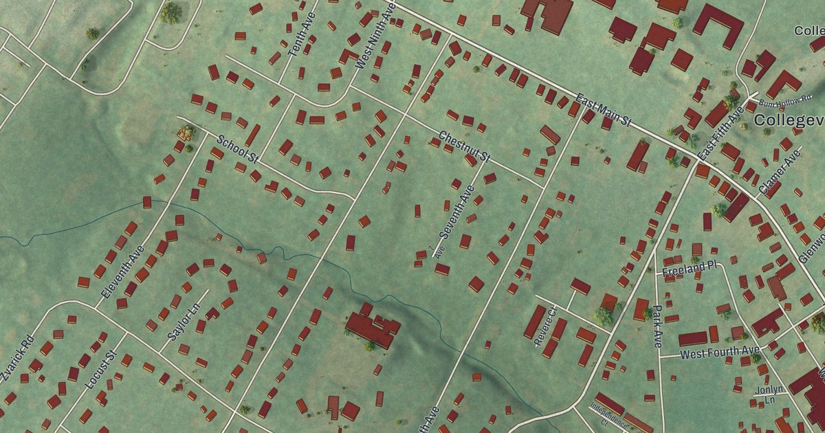 Map of Collegeville, Pennsylvania in 2026
