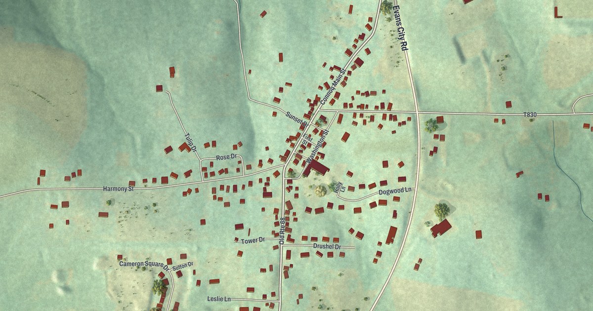 Map of Connoquenessing Borough, Pennsylvania in 2026