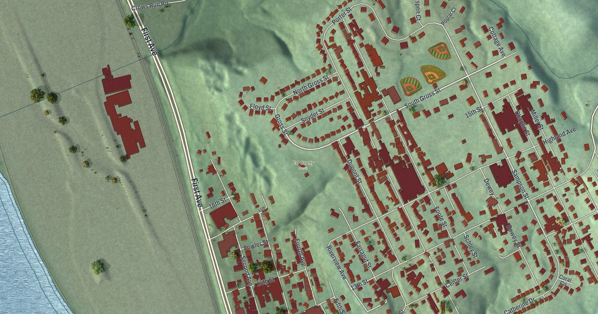 Map of Conway, Pennsylvania in 2026