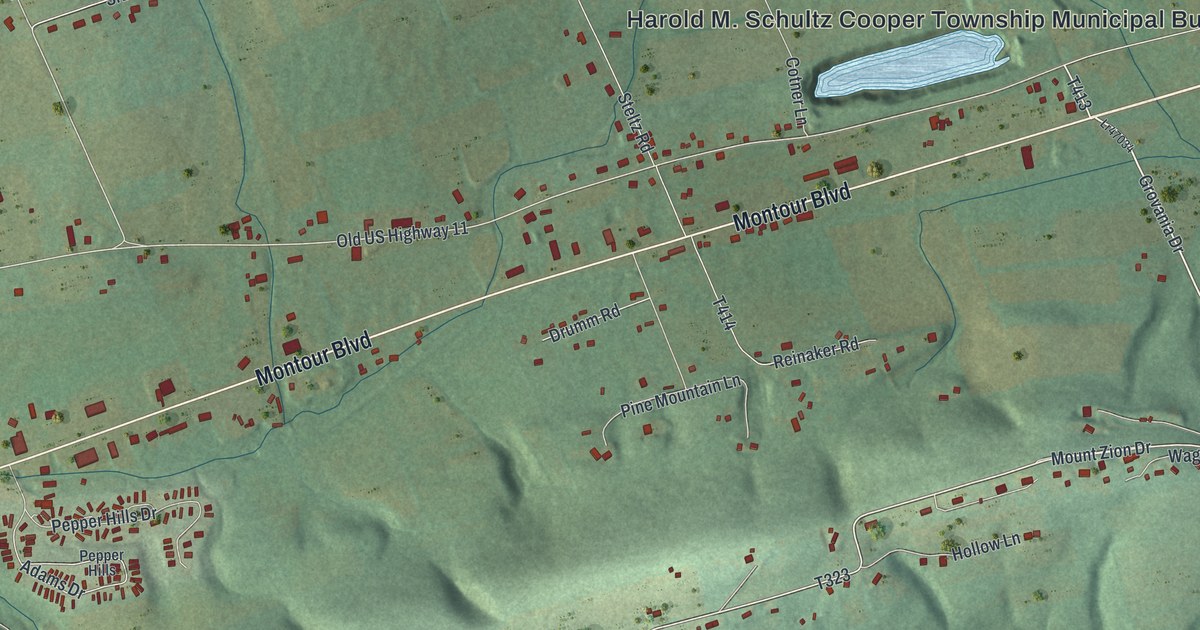 Map of Cooper, Montour County, Pennsylvania in 2026