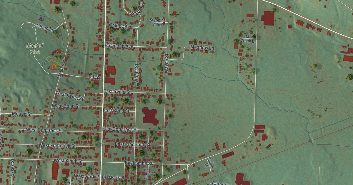 Map of Corry, Pennsylvania in 2026